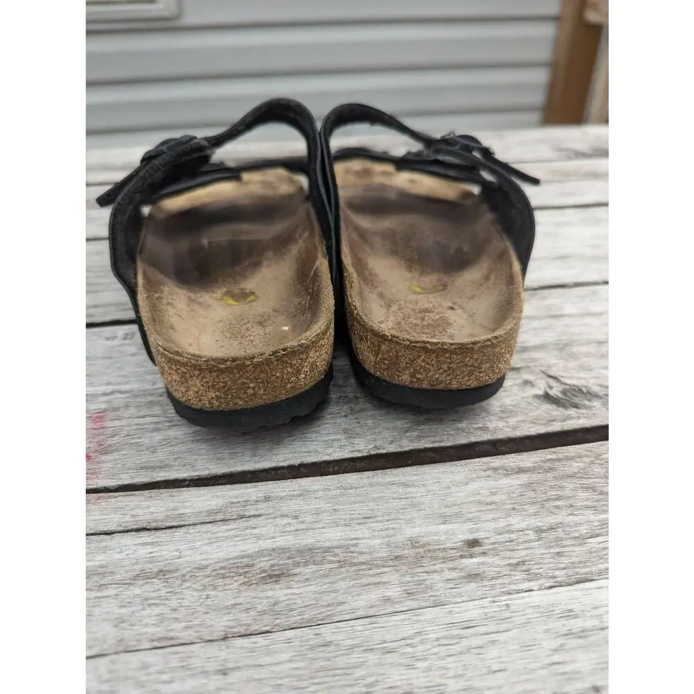 Birkenstock Palermo sandals women's size 6 (37) black double strap comfort - Picture 5 of 8